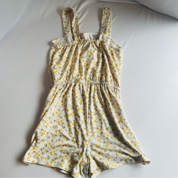 Sunset Sky Girls Romper Spring Flower Graphic Girls Excellent Condition Size 7-8 - Picture 7 of 9